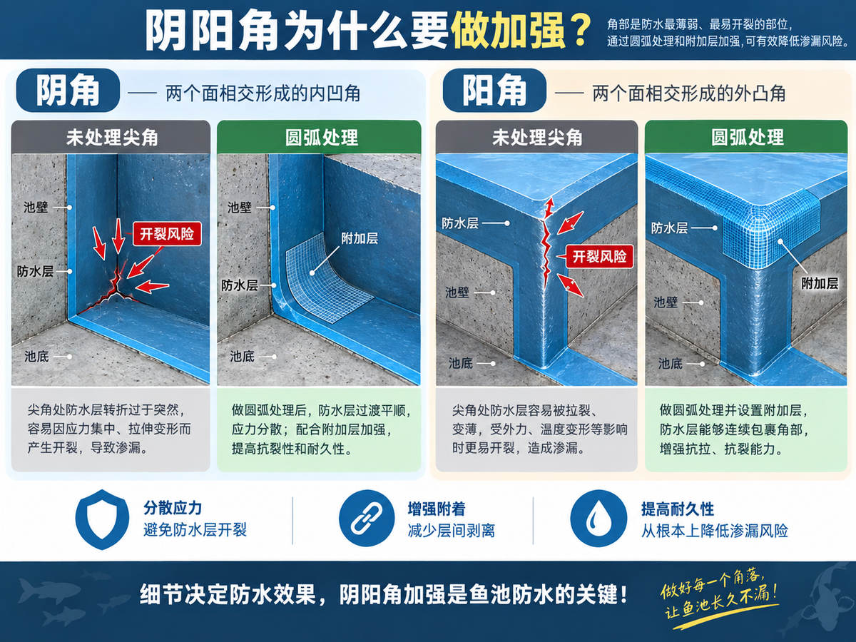 阴阳角加强示意